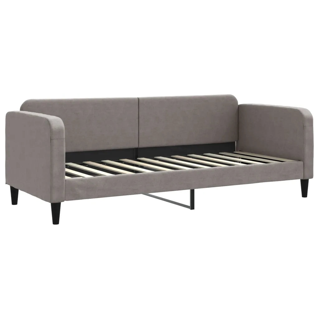 Letto singolo | Letto per adulti | Letto da Giorno Tortora 80x200 cm in Tessuto