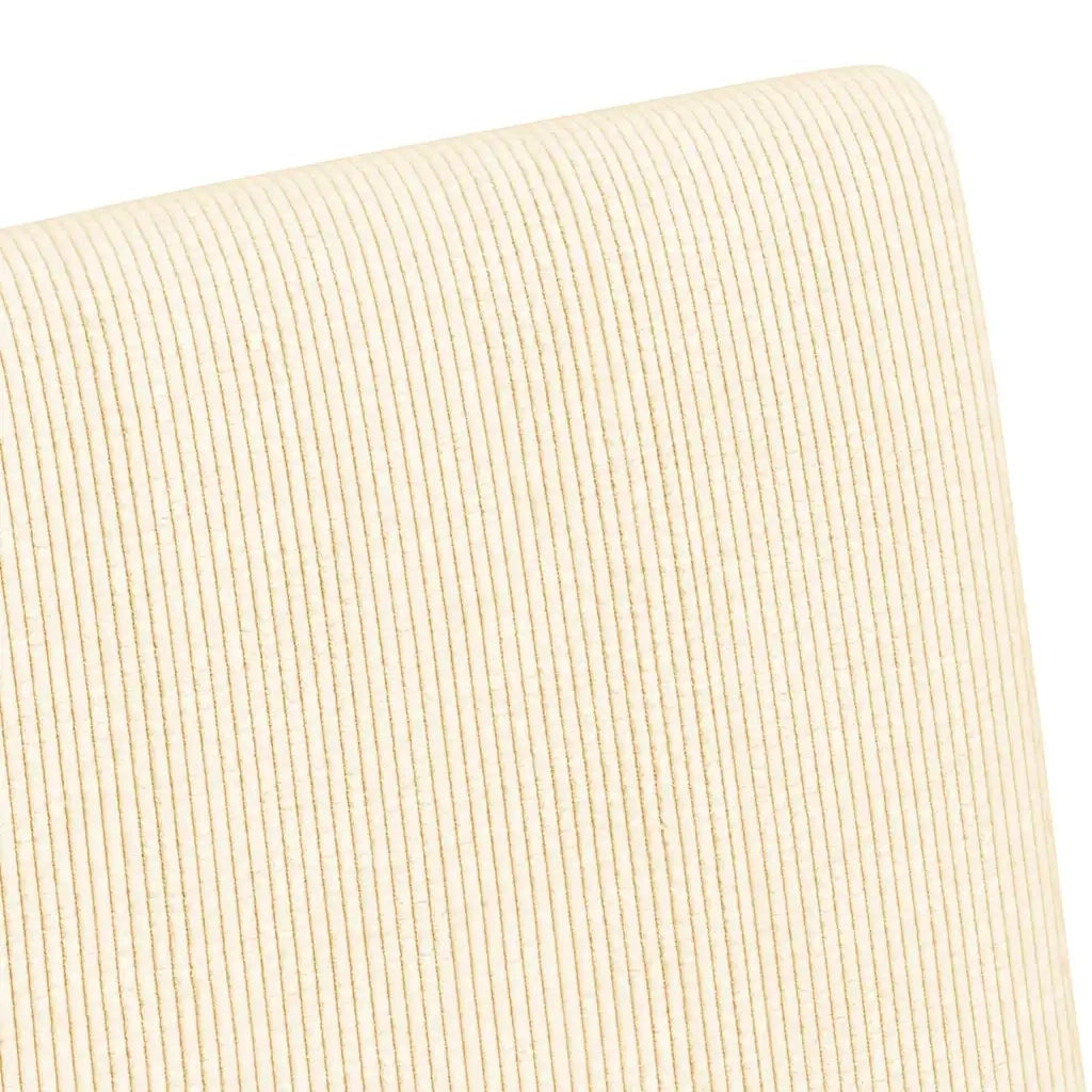 Sedie da Pranzo con Ruote con ruote 2 pcs Crema 57 x 66 x 94 cm 42017803