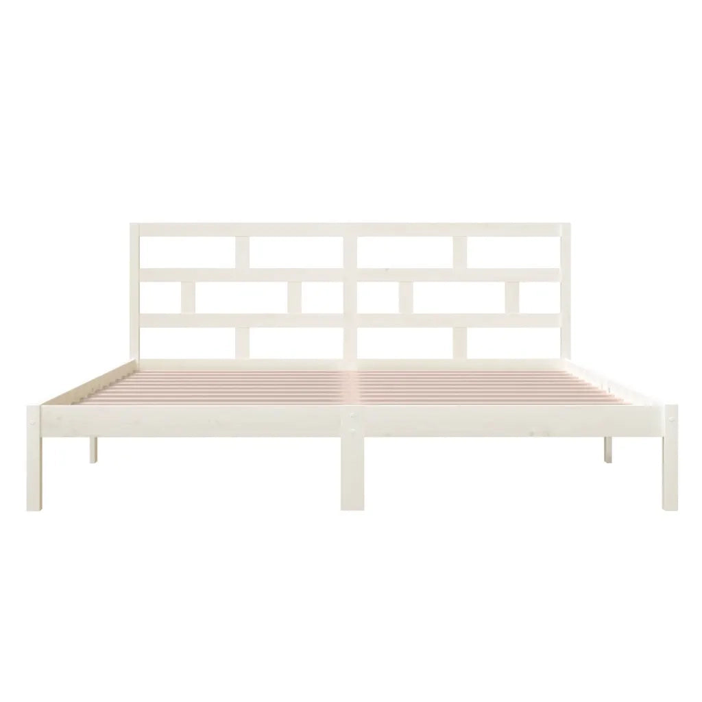 Giroletto Bianco in Legno Massello di Pino 140x190 cm 3101199