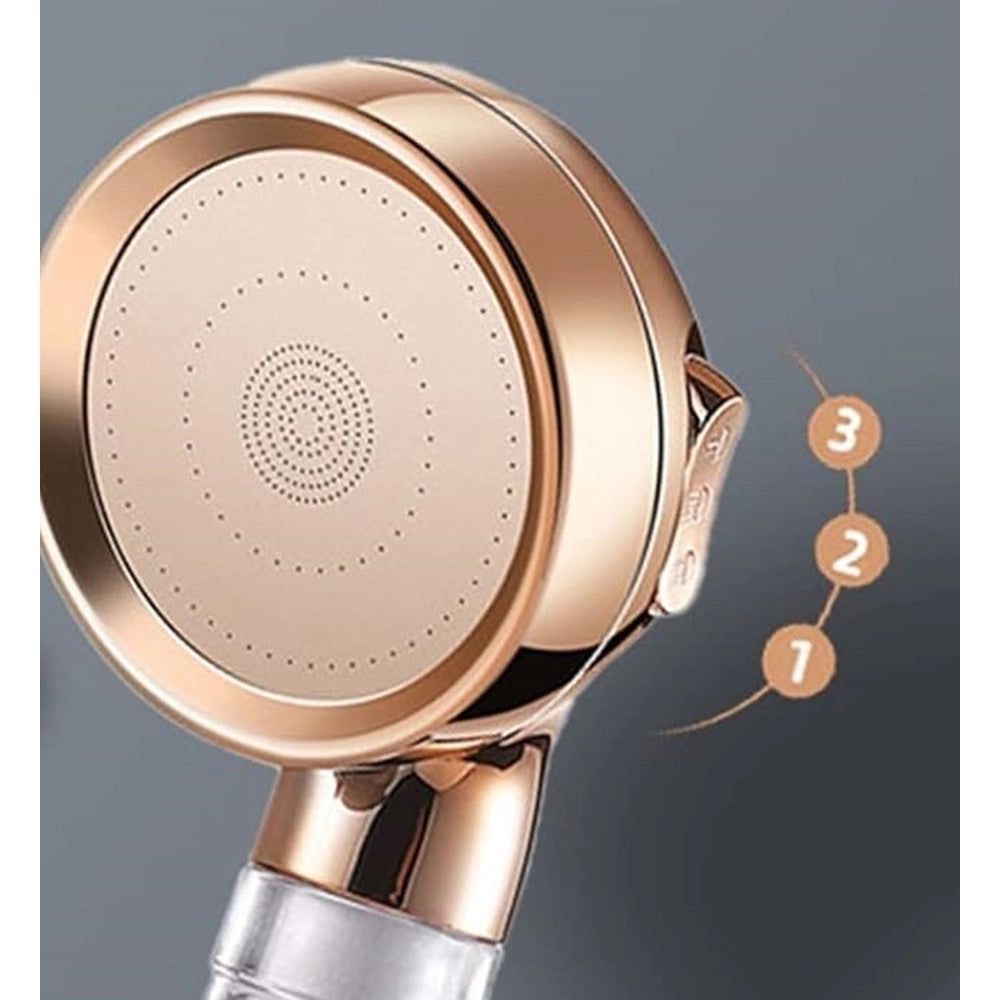 Trade Shop - Doccetta Con Pulsante Stop Multigetto Doccia Bagno Soffione Ventola A Spirale 87533 -