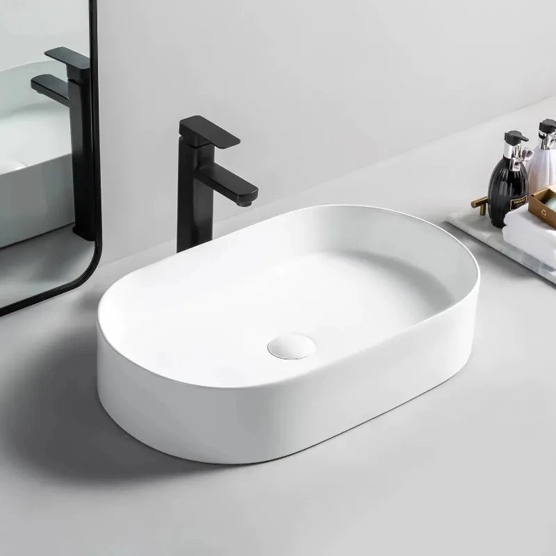 Lavabo Da Appoggio In Ceramica Rea Nadia 60