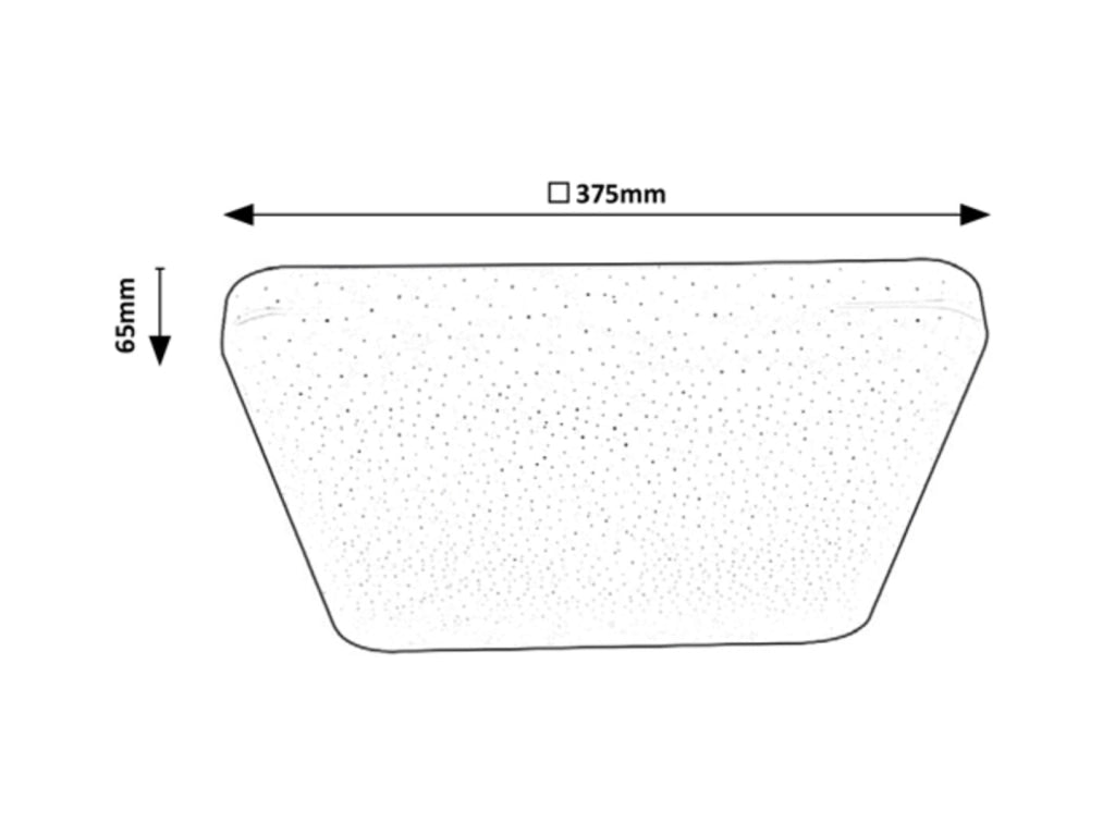 Plafoniera LED Rabalux Lucas quadrata bianca 24W 37,5cm