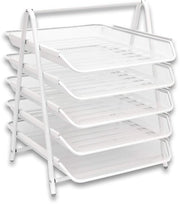 Dienblad 5 laconi, bianco, 5TT-WHT