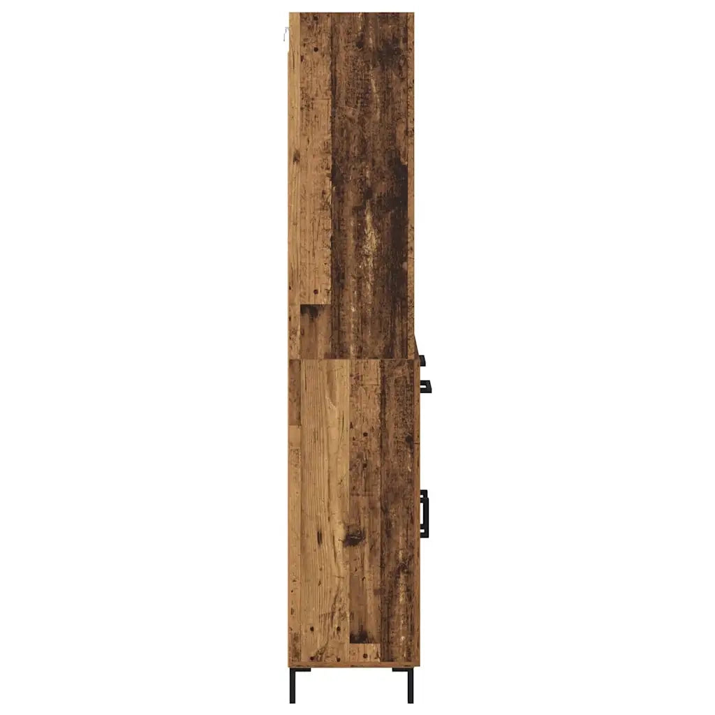 Credenza | Madia | Buffet da pranzo | Armadio da pranzo Legno vecchio 69,5 x 34 x 180 cm Legno multistrato