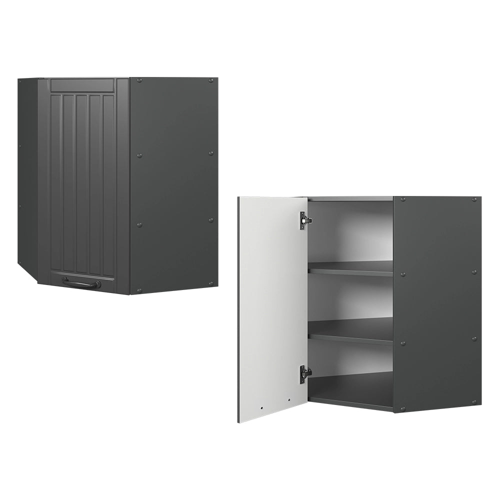 Vicco Mobile angolare da cucina Grigio scuro 57 cm