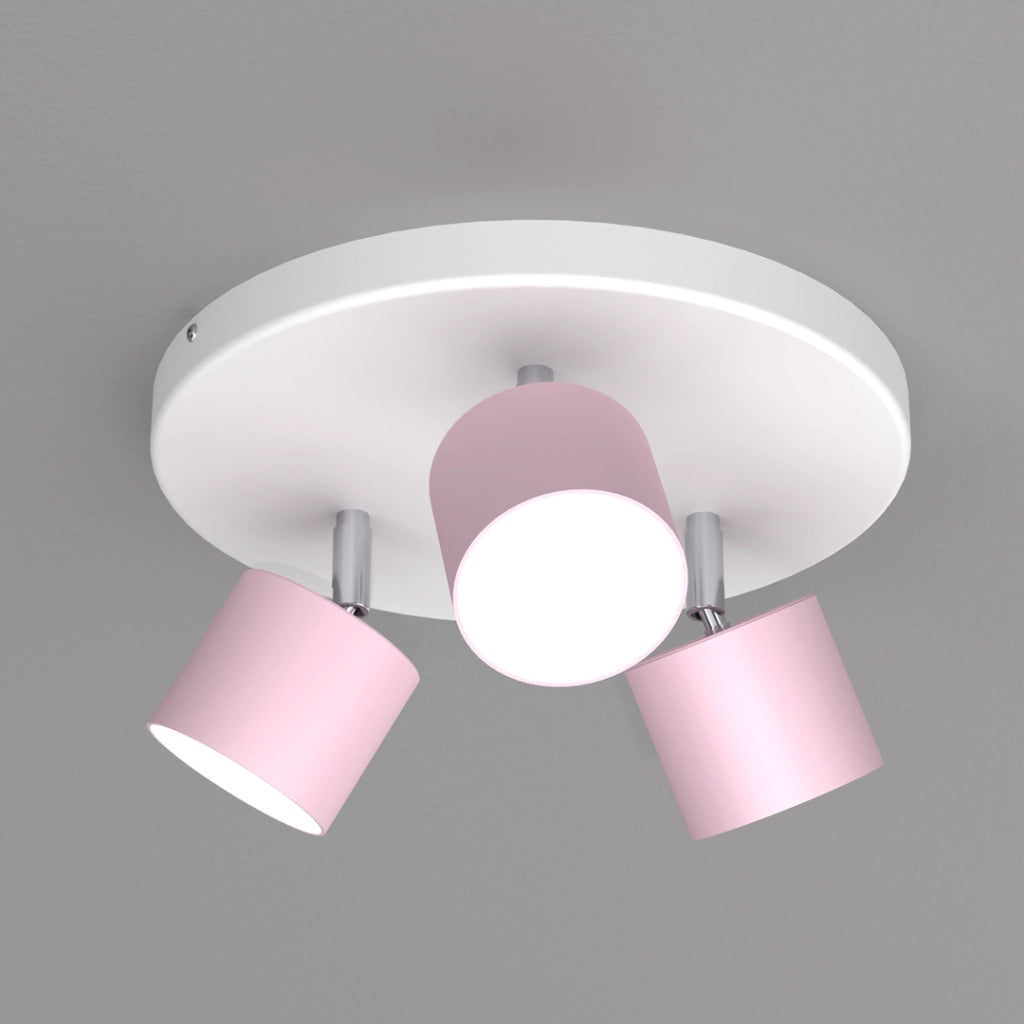Plafoniera Dixie MLP7556 3x20W GX53 rosa Milagro metallo