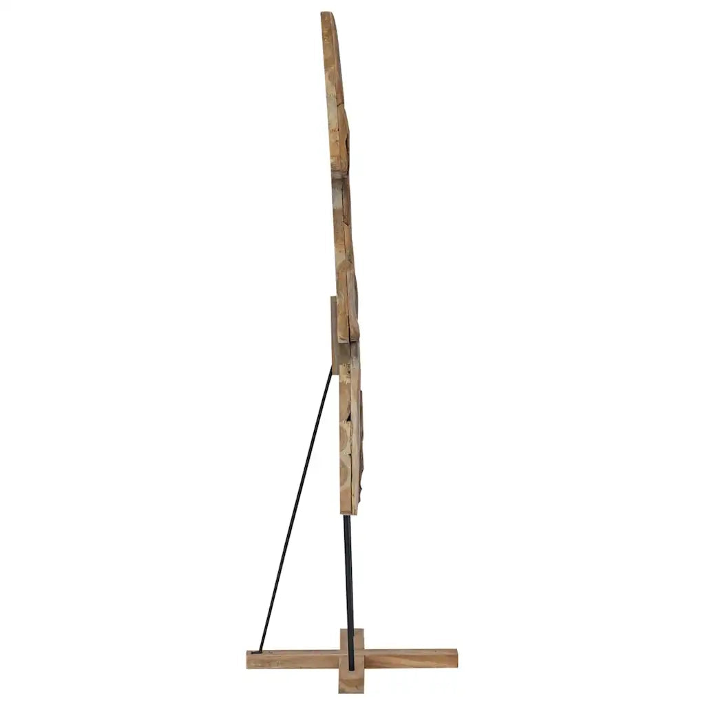 Albero di Natale Marrone 181,5 cm Legno massello di teak