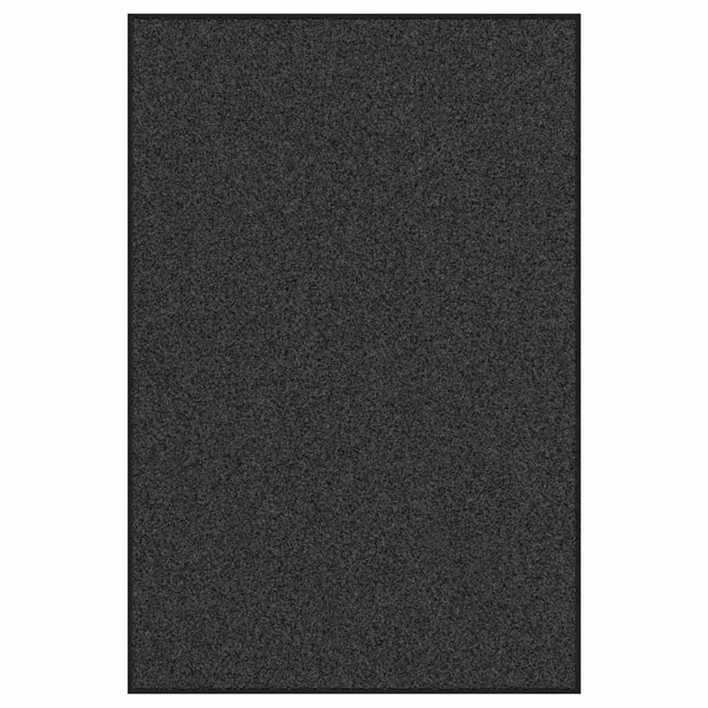 Zerbino d'ingresso moderno rettangolare 120 x 180 cm per interni design ecologico poliammide nero 02_0057967