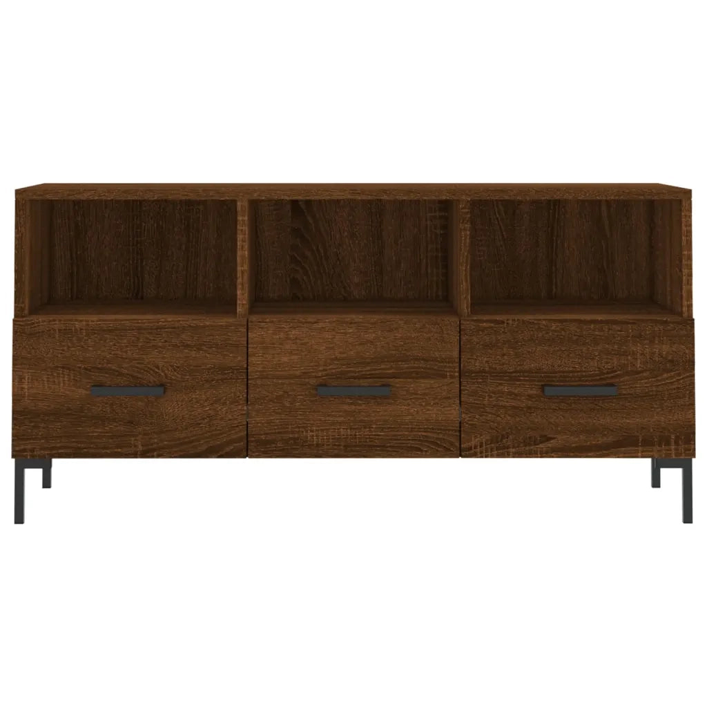 Mobile TV Rovere Marrone 102x36x50 cm in Legno Multistrato 829043