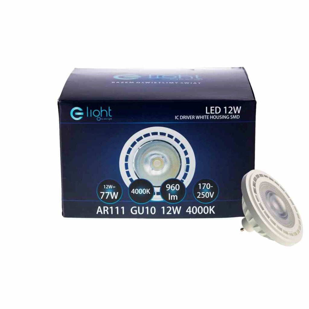 Lampadina LED ES111 GU10 12W 1000lm 4000K bianca Eko-Light