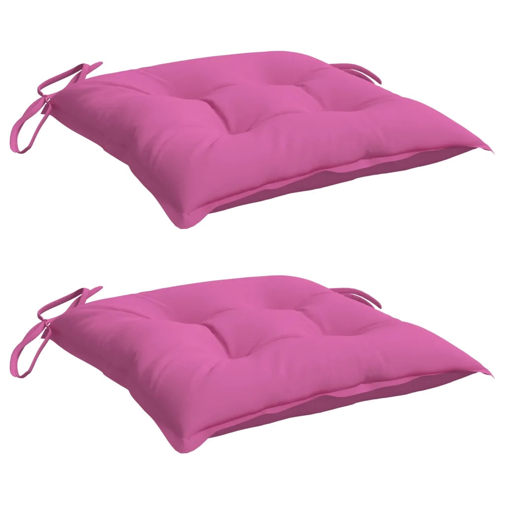 Cuscini per Sedia 2pz Rosa 40x40x7 cm Tessuto 361501
