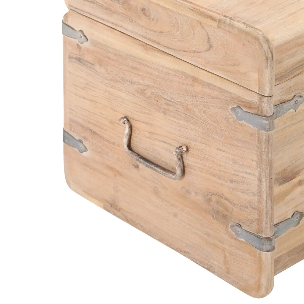 Baule 40x40x40 cm in Legno Massello di Acacia CFW4408655
