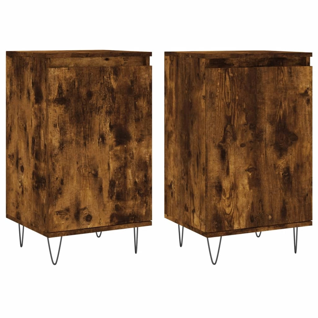 Buffet credenza cassettiera armadio mobile contenitore organizer per cucina soggiorno salotti set da 2 40 x 35 x 70 cm legno ingegnerizzato marrone 02_0036731