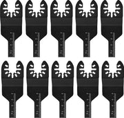Set di Lame Oscillanti Universali - 10 pezzi in Acciaio di Carbonio Lame Oscillanti Elettriche per Metallo Legno Plastica
