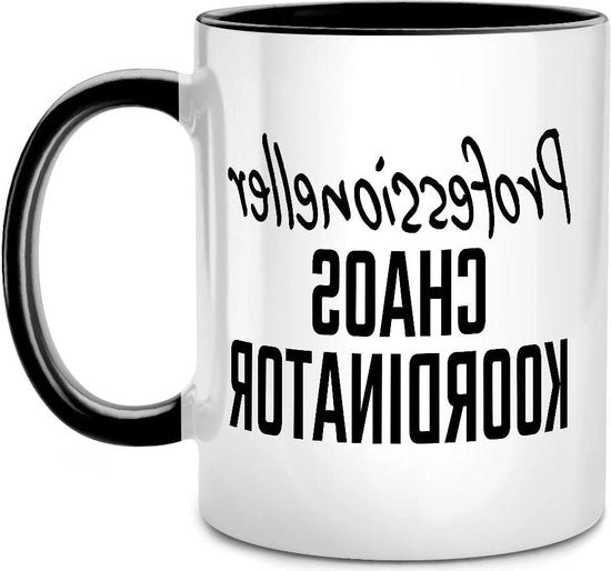 Tazza Divertente Coordinatore del Caos Professionista Regali per il Migliore Chef Regali di Addio per il Capo Regali per i Colleghi Gadget per la Cucina Papà