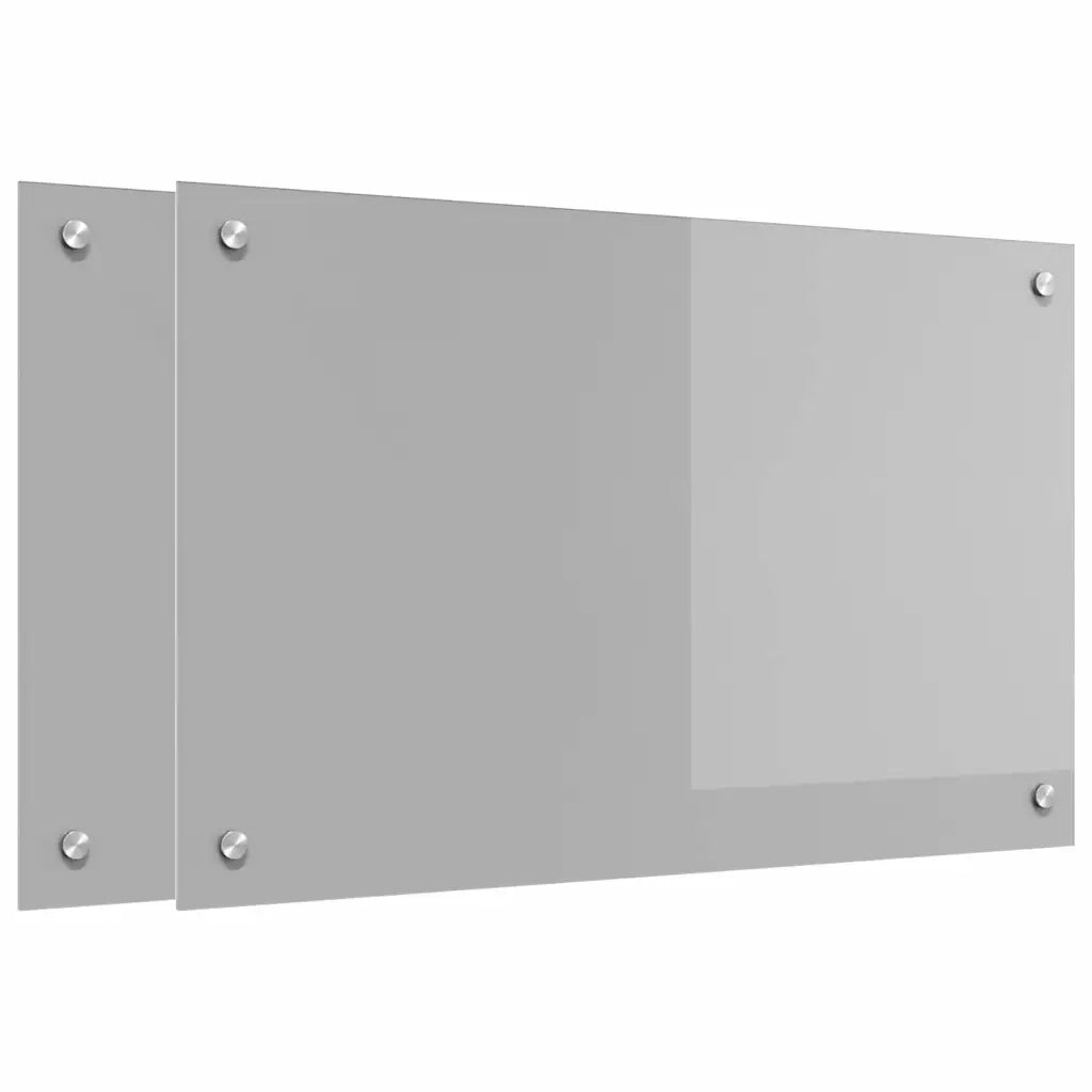 Schienale da cucina 2 pcs Grigio chiaro 80 x 50 cm 3415450