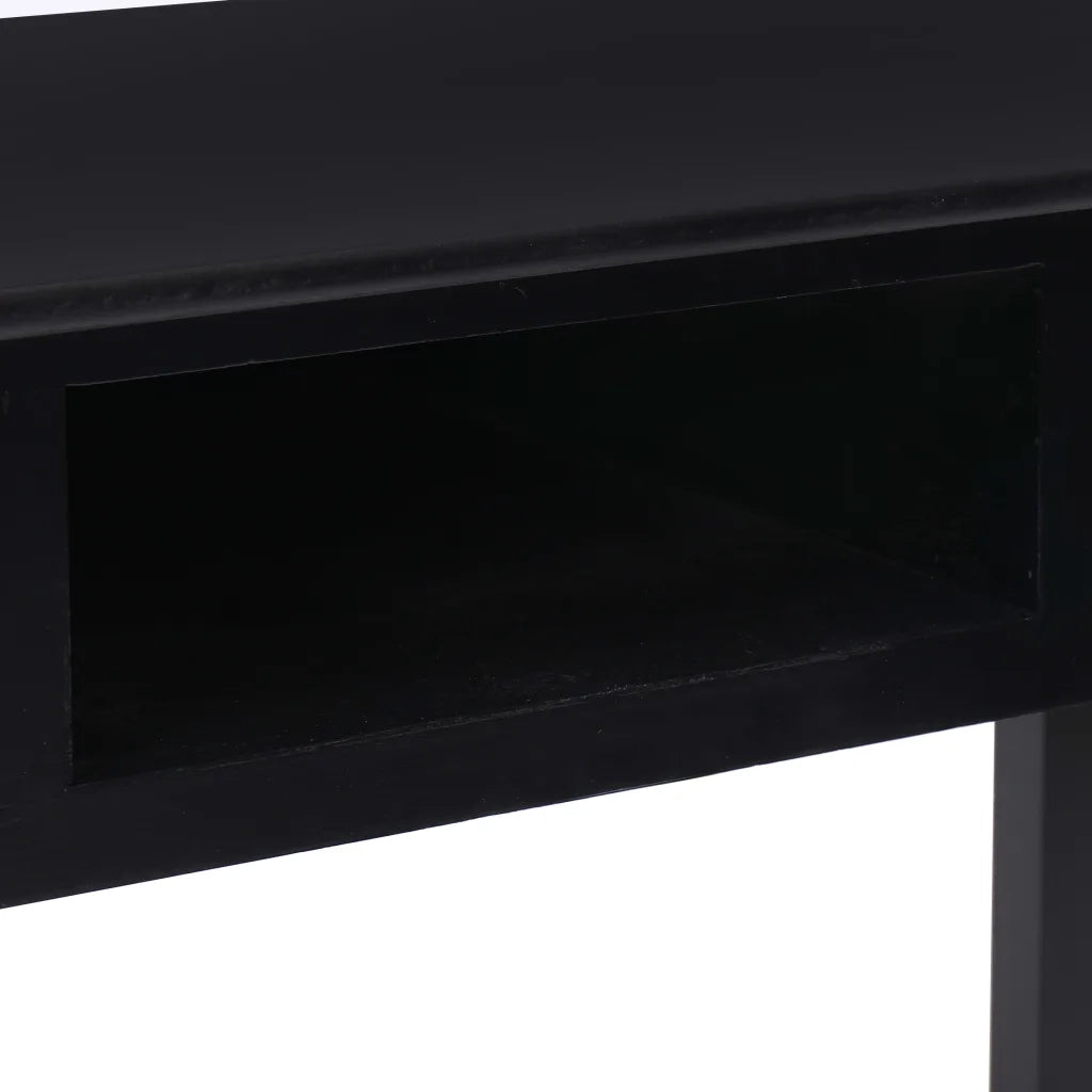 Scrivania | Tavolo da Ufficio Nera 110x45x76 cm in Legno