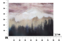 Dipinto su Tela Pink Mountain 80x2,7x60 cm in Legno di Pino e Canvas Multicolor