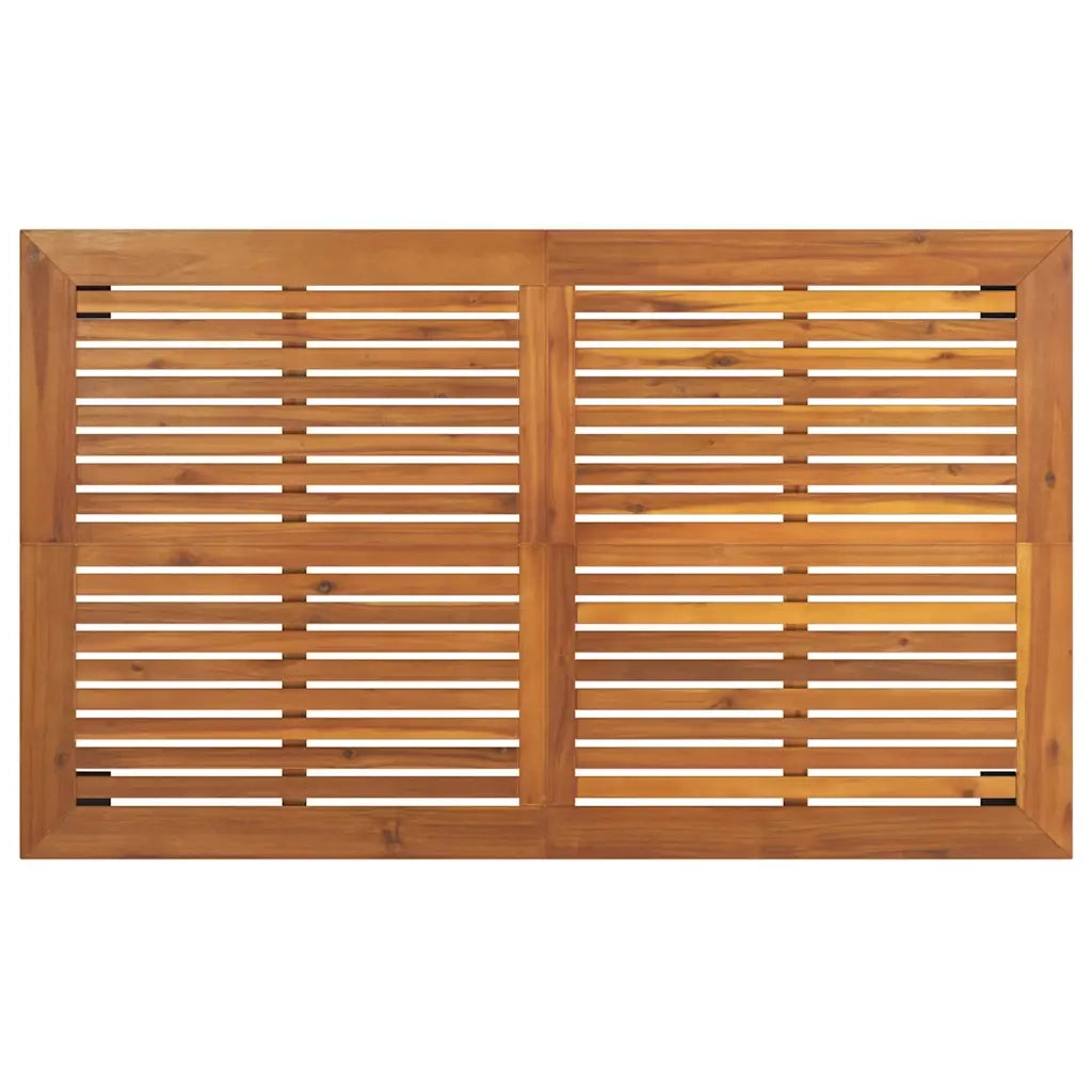 Tavolo da Giardino 150x90x75 cm Legno Massello di Acacia
