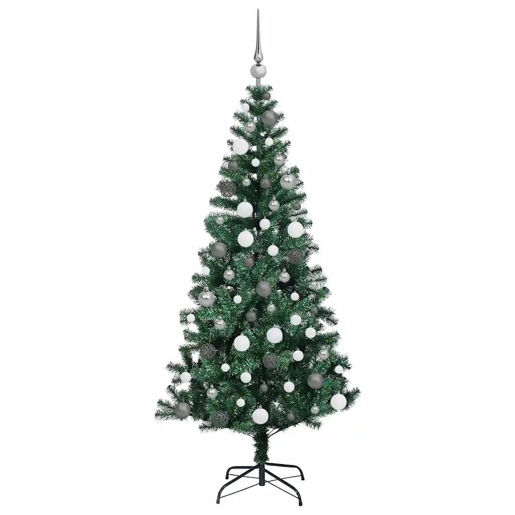 Albero di Natale artificiale con luci integrate Verde 180 cm 3396761