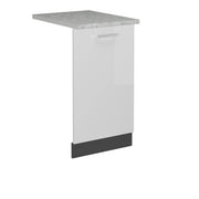 Vicco Coperchio per lavastoviglie Bianco lucido 45 cm , PL Marmo