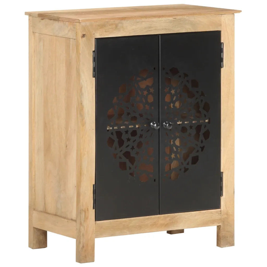 Credenza | Madia | Buffet da pranzo | Armadio da pranzo 60x35x75 cm in Legno Massello di Mango