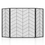 Parascintille pieghevole a 3 pannelli 132 x 79 cm sicuro per bambini e animali domestici decorativo in metallo nero 20_0020496