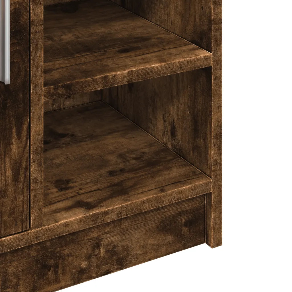 Mobile Lavabo Rovere Fumo 63x29x55 cm in Legno Multistrato
