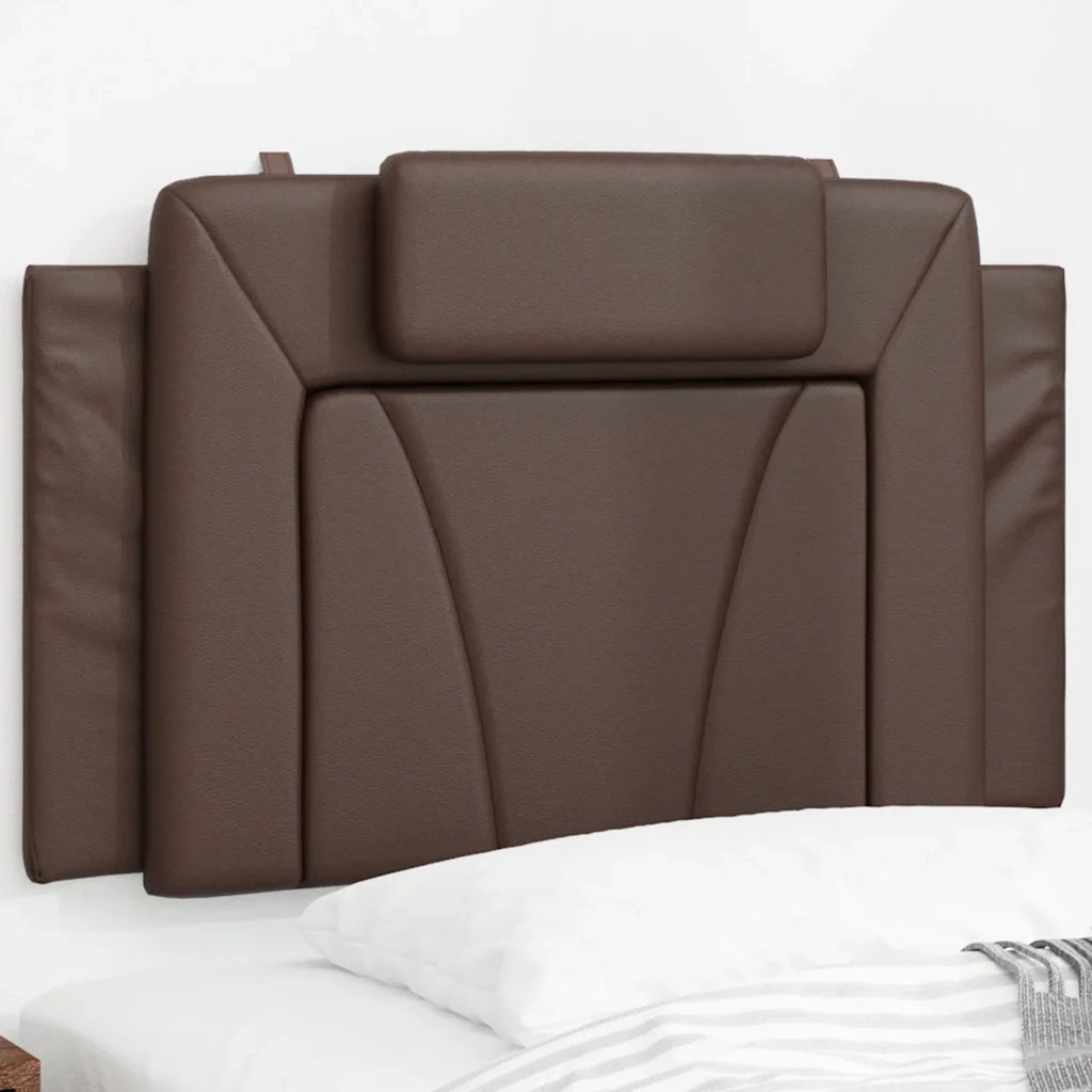 Cuscino Testiera Viana Marrone 80 cm in Similpelle CFW9487447