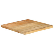 Piano per Tavolo | Superficie Tavolo | Piano Scrivania 80x80x2,5cm Bordi Vivi in Legno Massello Mango