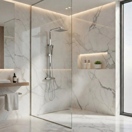 Colonna doccia quadrata miscelatore termostatico Cromato SH4139C YORK