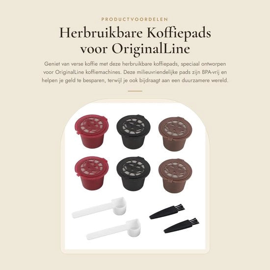 Capsule di caffè riutilizzabili - capsule di caffè riempibili - amichevole con l'ambiente - leggere - in acciaio inossidabile - BPA-free
