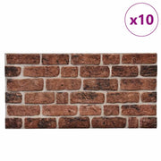 Pannelli da parete 10 pz Mattone Marrone 100 x 50 cm CFW6758123