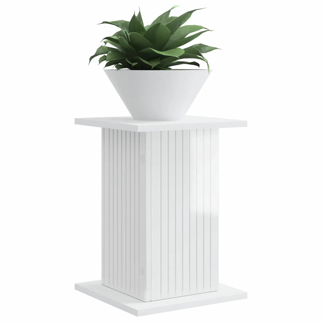 Supporto per piante 2 pcs Bianco Lucido 30,5 x 30 x 43 cm