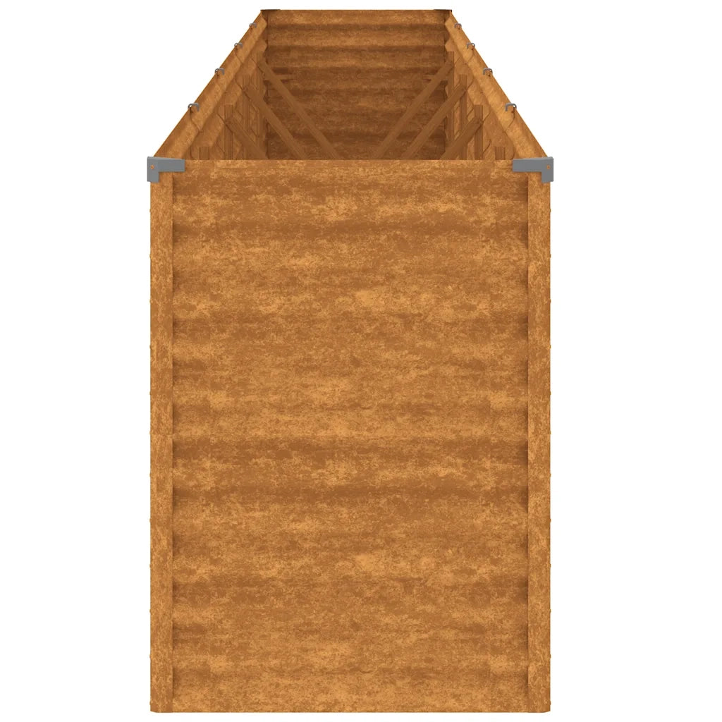 Fioriere | Cassetta per fiori | Letto rialzato da giardino 482x50x69 cm in acciaio Corten