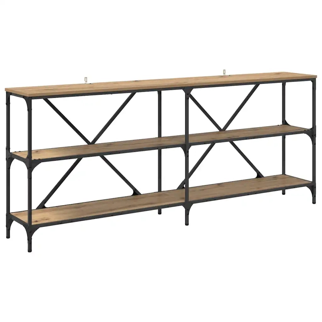 Tavolo consolle Rovere artigianale 180 x 30 x 75 cm