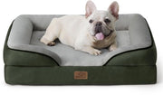 Letto per cani ortopedico, divano per cani ergonomico - 71x58 cm divano per cani con schiuma a forma di uovo per cani piccoli, lavabile, divano per cani antiscivolo, verde di conifera