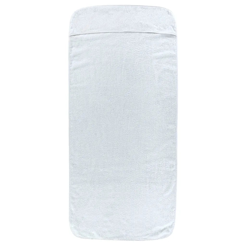 Asciugamani da Spiaggia 2 pz Bianchi 75x200 cm Tessuto 400 GSM CFW9412843