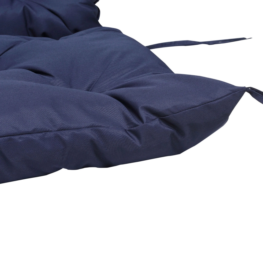 Cuscino per panca 3 posti 150x98x8 cm blu