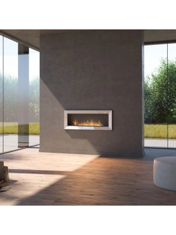 Caminetto a Bioetanolo Frame 1200 SimpleFire da incasso Bianco con Vetro