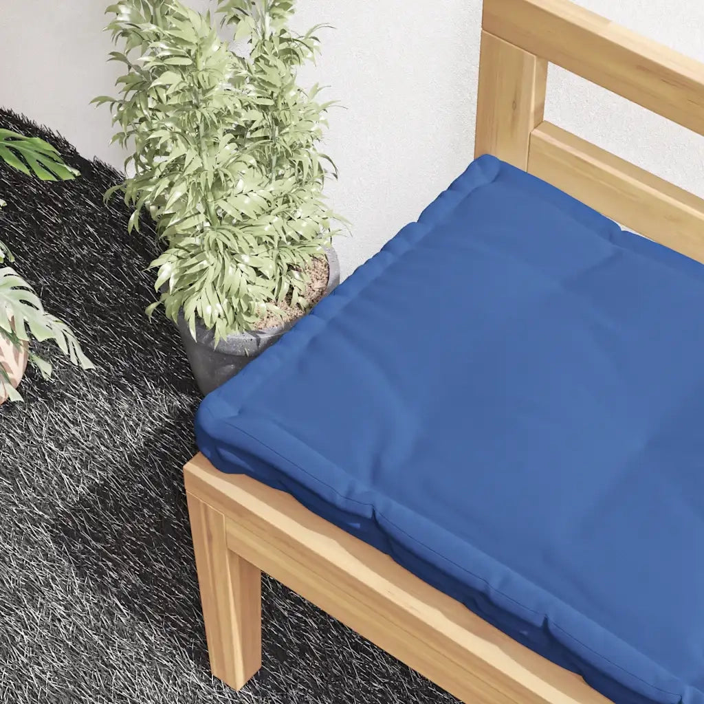 Cuscino per Pallet e Pavimento in Cotone 120x40x7 cm Blu Chiaro
