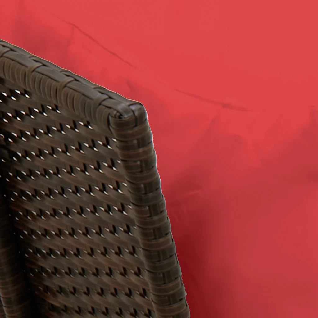 vidaXL Divano da Giardino con Cuscini in Polyrattan Marrone