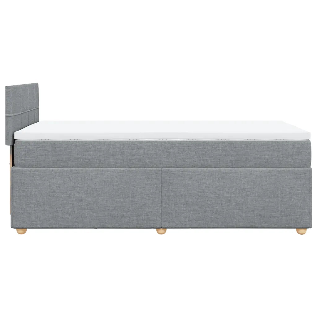 Giroletto a Molle con Materasso Grigio Chiaro 80x200 cm Tessuto 3288807