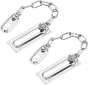 Chiusura a catena per porta interna - 1 pezzo - Acciaio inox - Argento