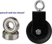 Rotolino a cavo da 90 mm con blocco a U e pulegge per funi per attrezzatura fitness DIY - Macchina a cavo rotolino - 1 pezzo