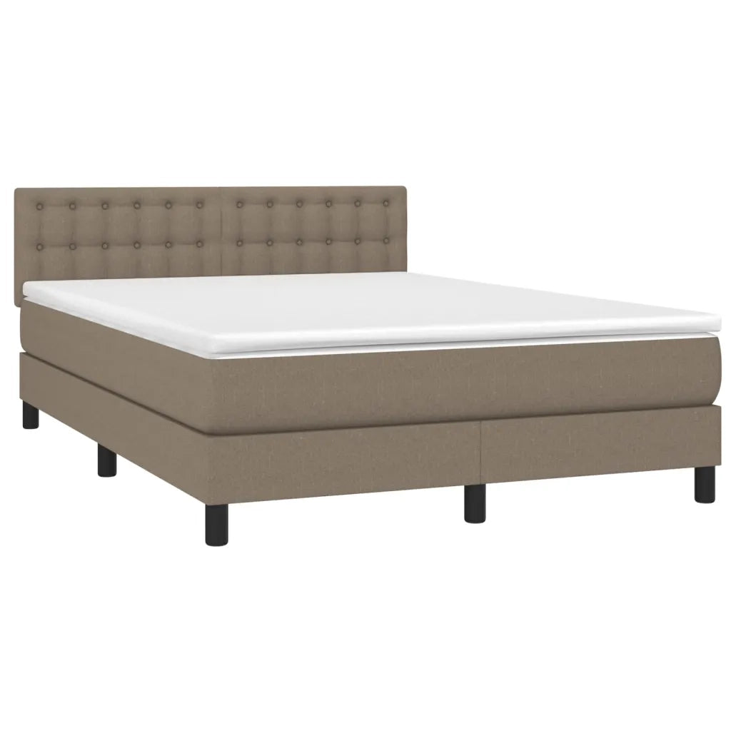 Giroletto a Molle con Materasso Tortora 140x190 cm in Tessutocod mxl 123461