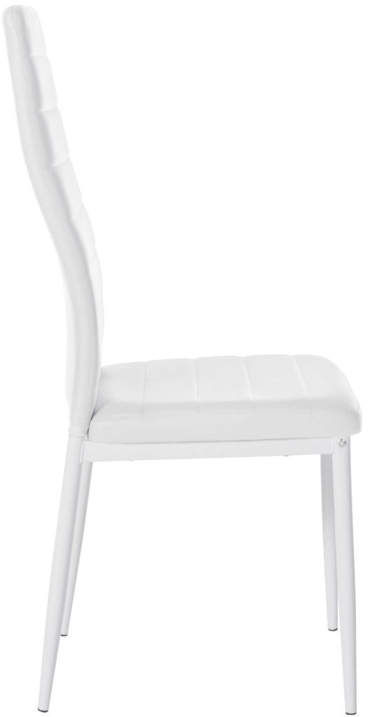 Set di 6 sedie da pranzo Mayfair bianco,Finta pelle