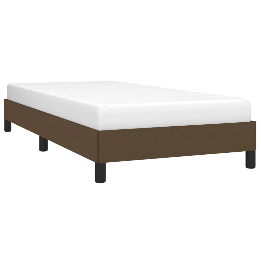 Giroletto senza Materasso-Struttura Letto Marrone Scuro 90x190 cm Tessuto 248153