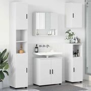 Set di mobili per il bagno Montaggio a parete 5 pcs Bianco