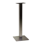 Base tavolo bar acciaio Jamie color inox quadro cm 40x40h108